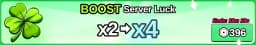 x2 -> x4 Server Boost