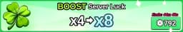 x4 -> x8 Server Boost