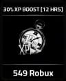 30% EXP Boost (12 Hours)