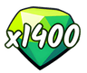 1.400 Emeralds