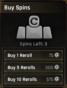 1 Reroll